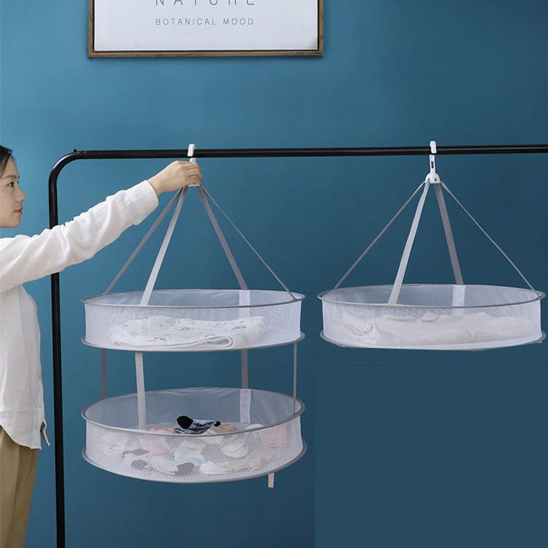 优质晾衣网晒袜子神器晾衣篮晾晒网衣服平铺的网兜毛衣专用晾衣架