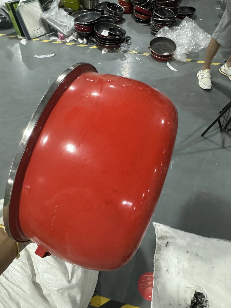 百货11130   不挑色平底小汤锅发一个26cm