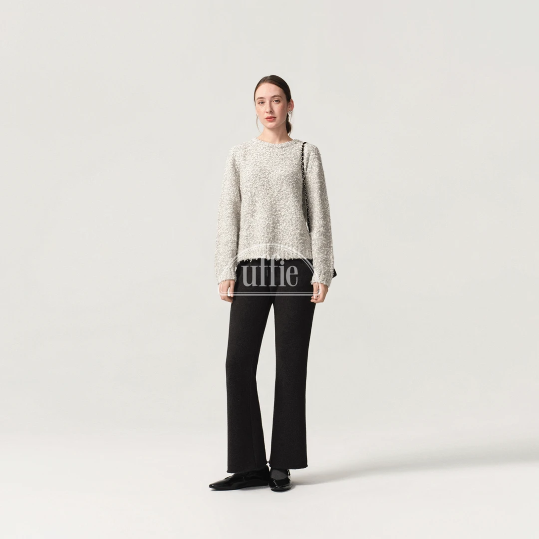 UFFIE立体马尾肌理针织毛衣