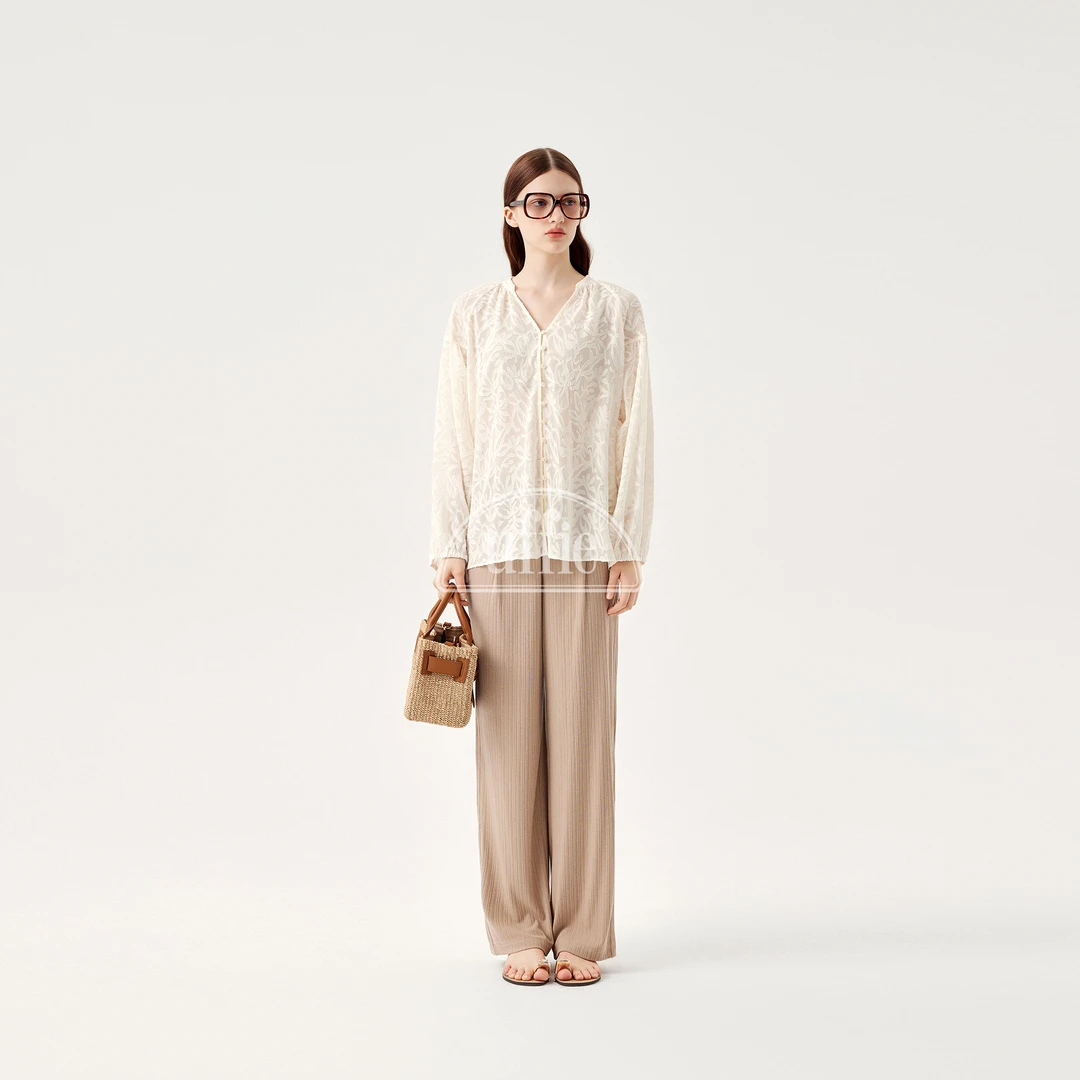 UFFIE花影剪花罩衫