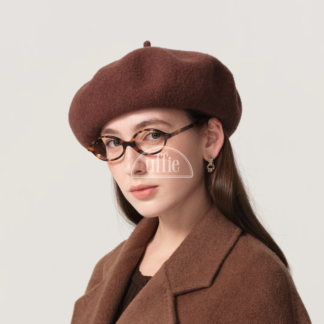 UFFIE羊毛细闪贝雷帽