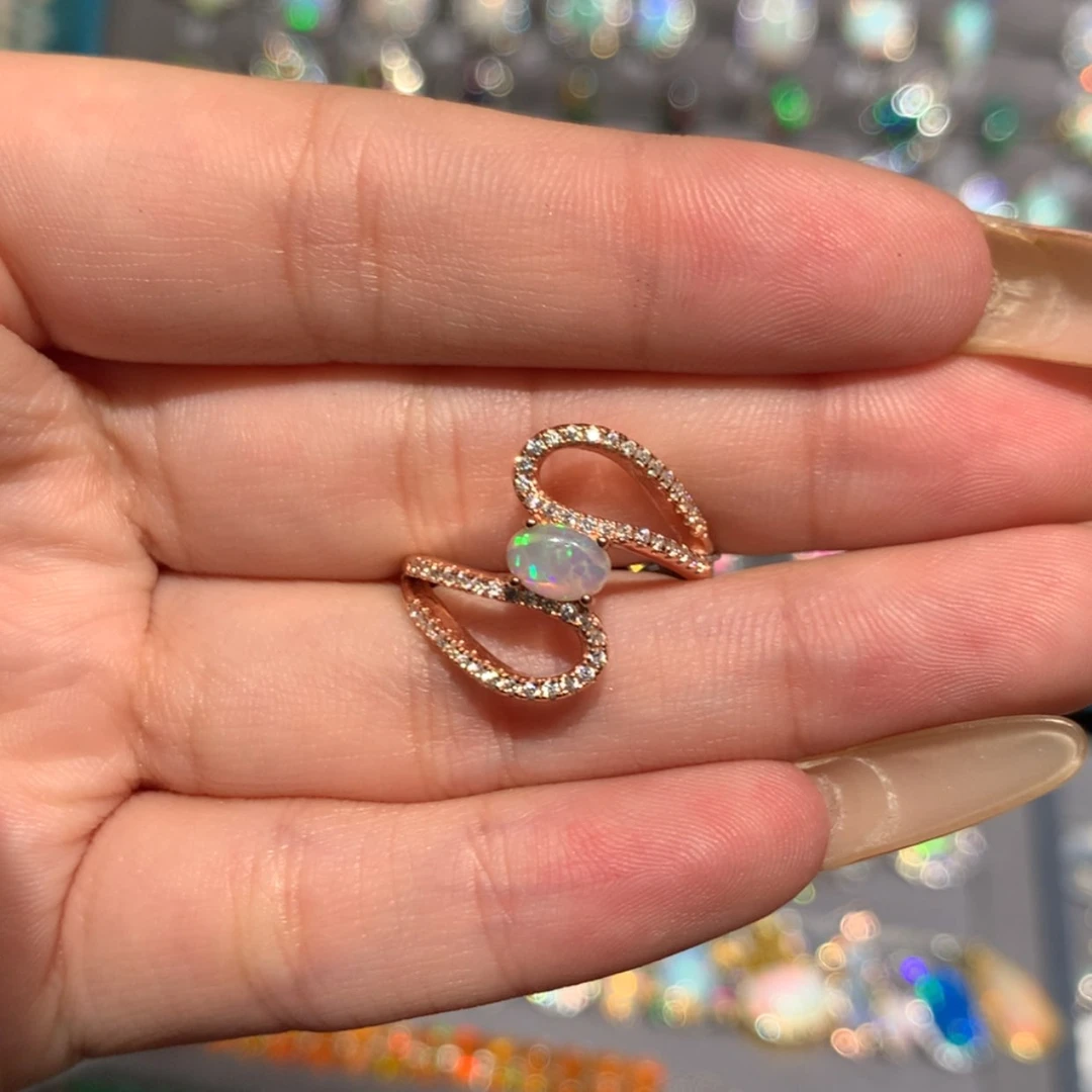 【闪购商品】欧泊欧泊戒指Y银S925镶嵌