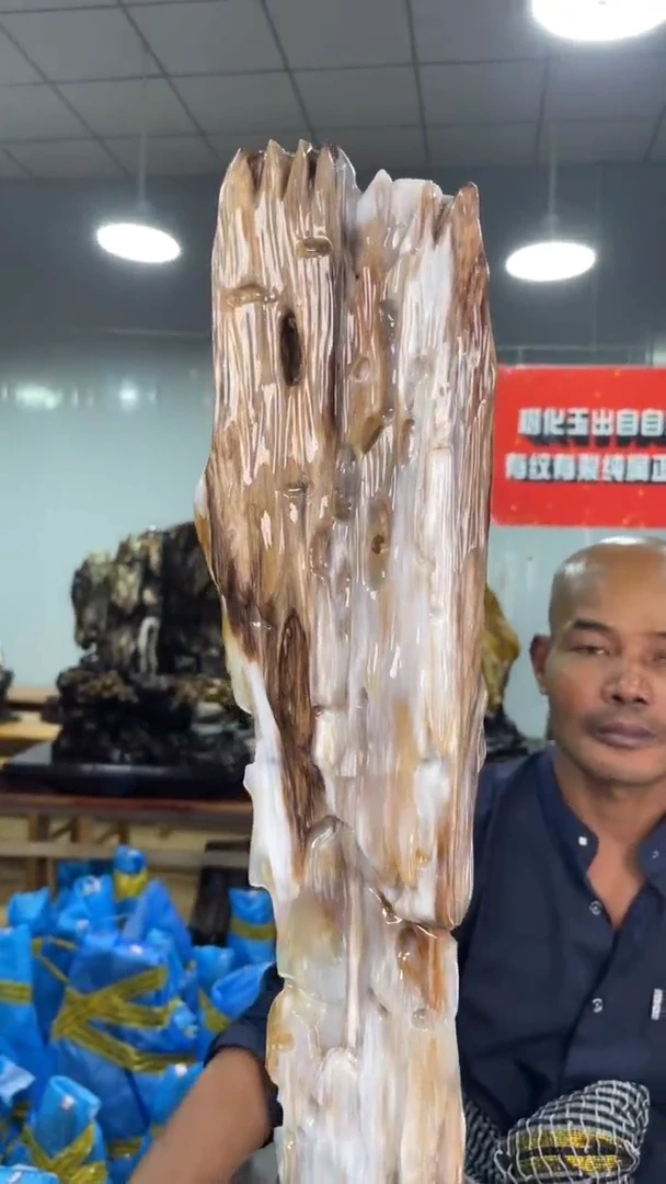 【闪购商品】硅化玉摆件未镶嵌A62