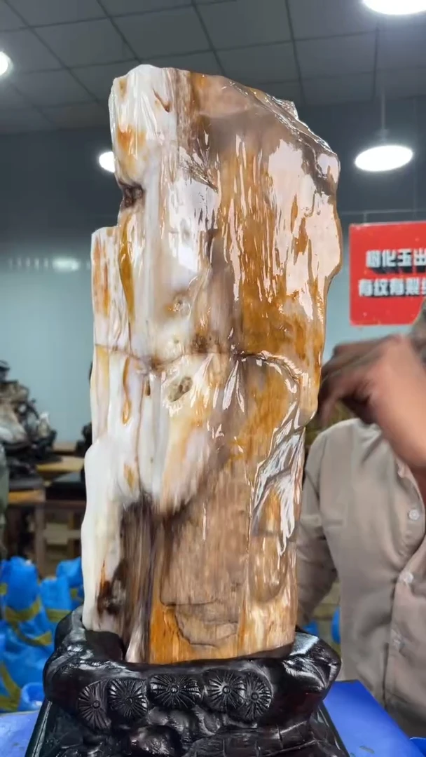 【闪购商品】硅化玉摆件未镶嵌A35