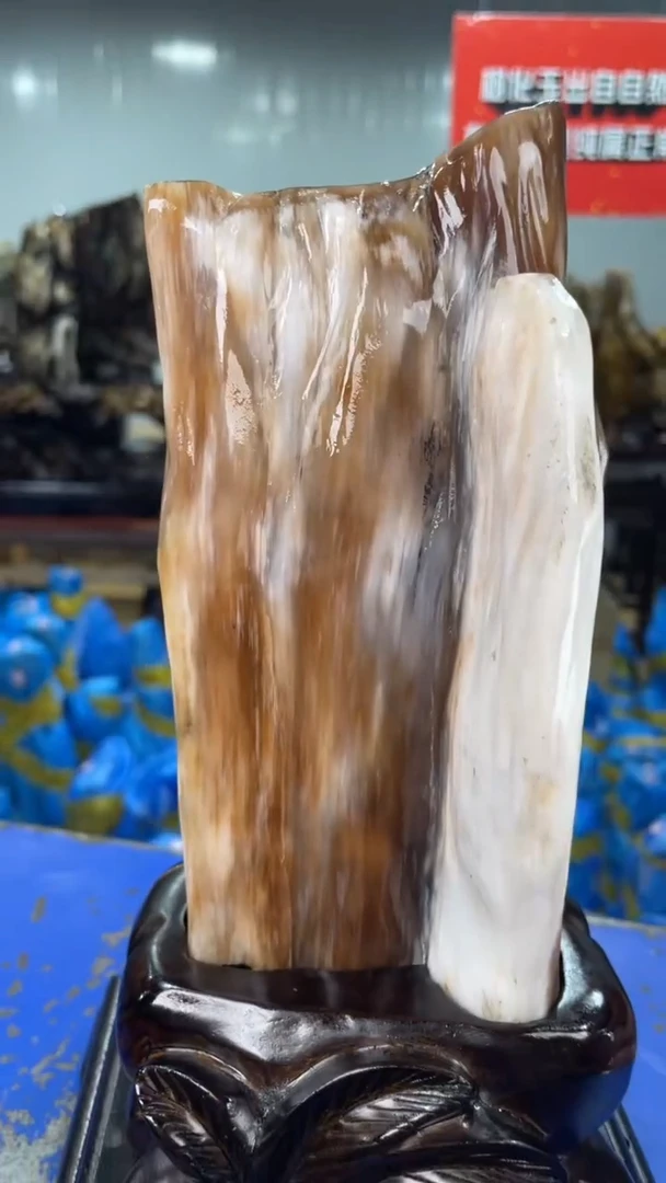 【闪购商品】硅化玉摆件未镶嵌A6