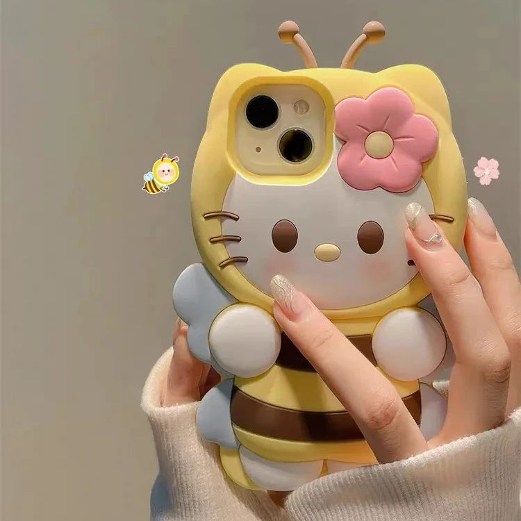 适用vivo华为oppo蜜蜂KT猫iphone16/15/13pro手机壳15pro max软壳