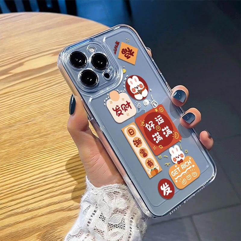 暴富iPhone14苹果13pro手机壳11/12防摔xr女x硅胶78plus透明xsmax