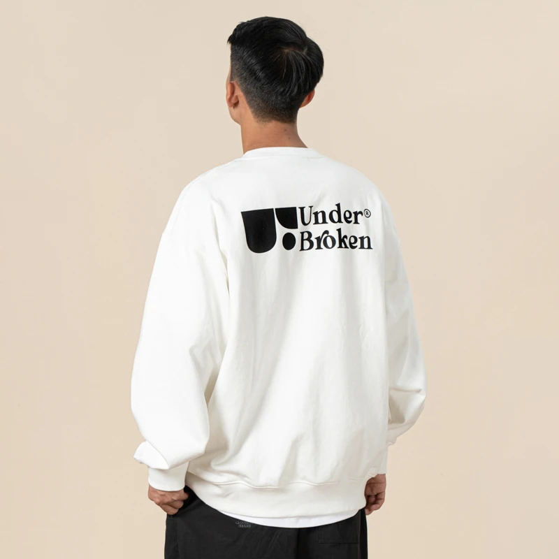 Underbroken(UDBK) 符号图形重磅450g抓绒卫衣国潮牌简约情侣上衣