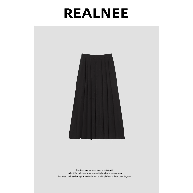 【萨克斯学院】极简慵懒风宽松舒适百搭半身裙RLMMY4BQ04306