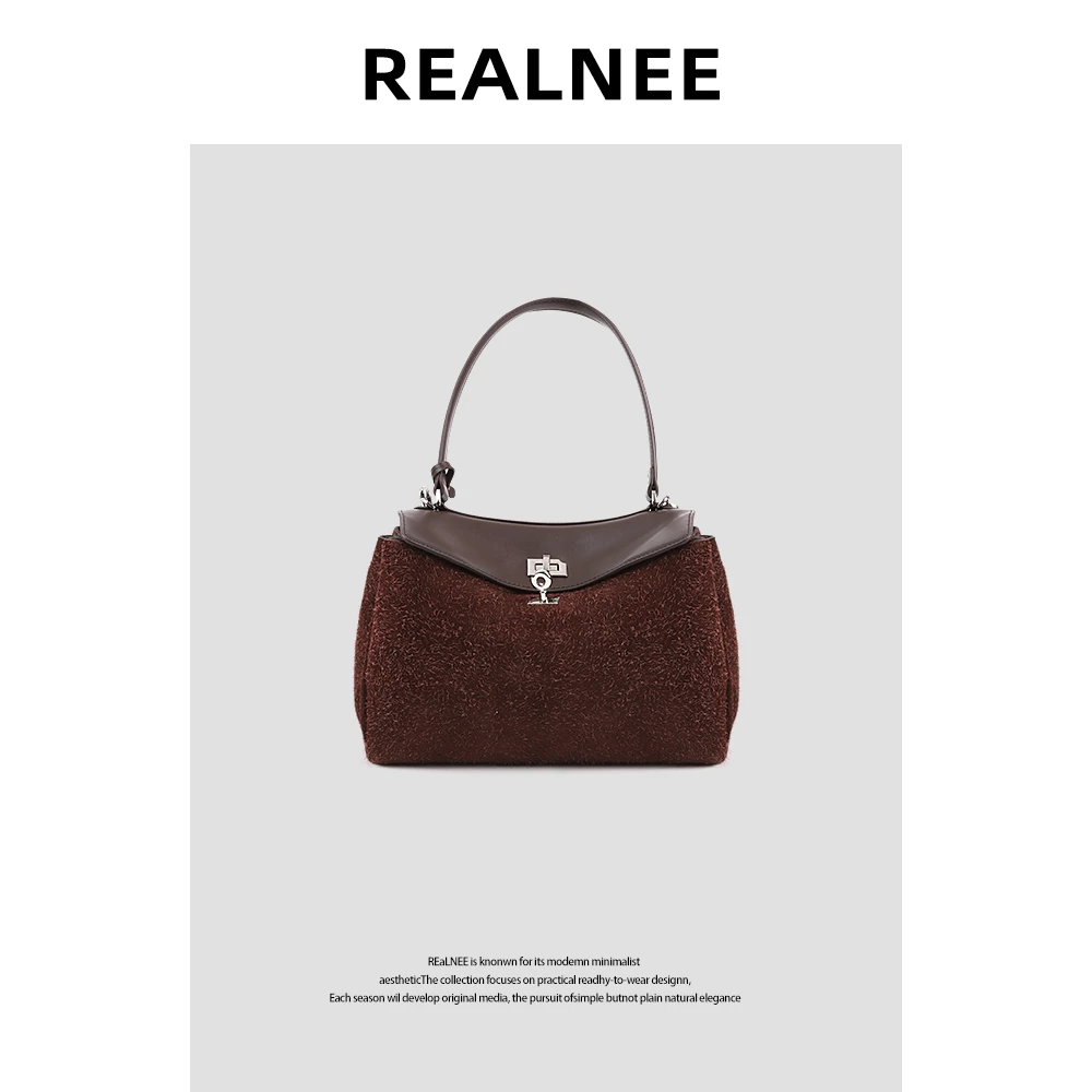 【赫马】时髦高品质百搭简约大容量手提包RLSPMMY10BB21XF9766A