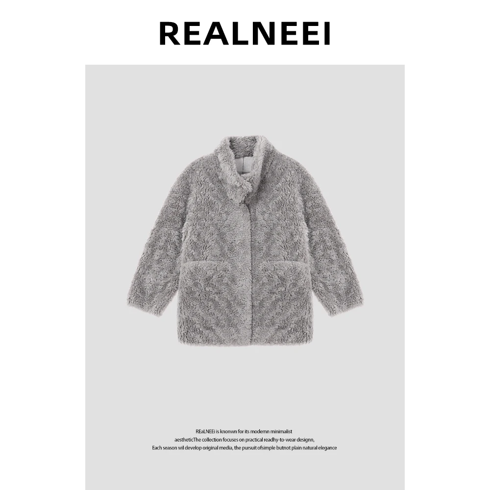 【欲望都市】”100%羊毛”高货老钱皮毛一体颗粒绒毛保暖外套T02X817