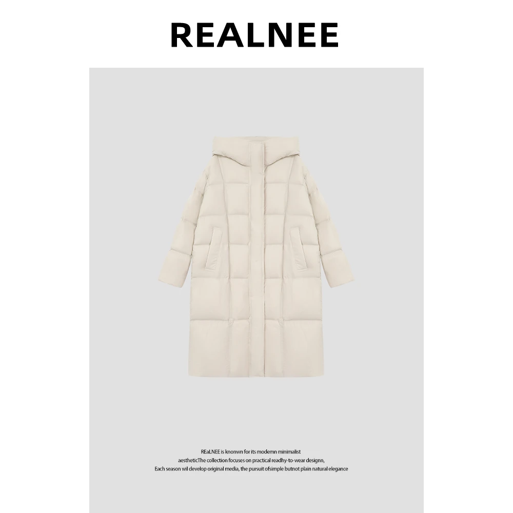 【自由旅者】”90%白鸭绒”高品保暖长款连帽冬款加厚羽绒外套W1050C