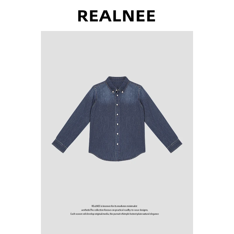 【塞墨勒】“进口精梳棉”极简舒适宽松百搭长袖衬衫RLMMP4NC07067