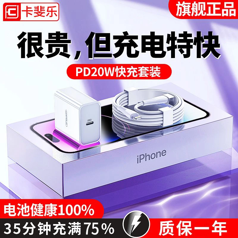 APPLE/苹果快充20W充电器快充头充电头苹果专用充电线数据线套装