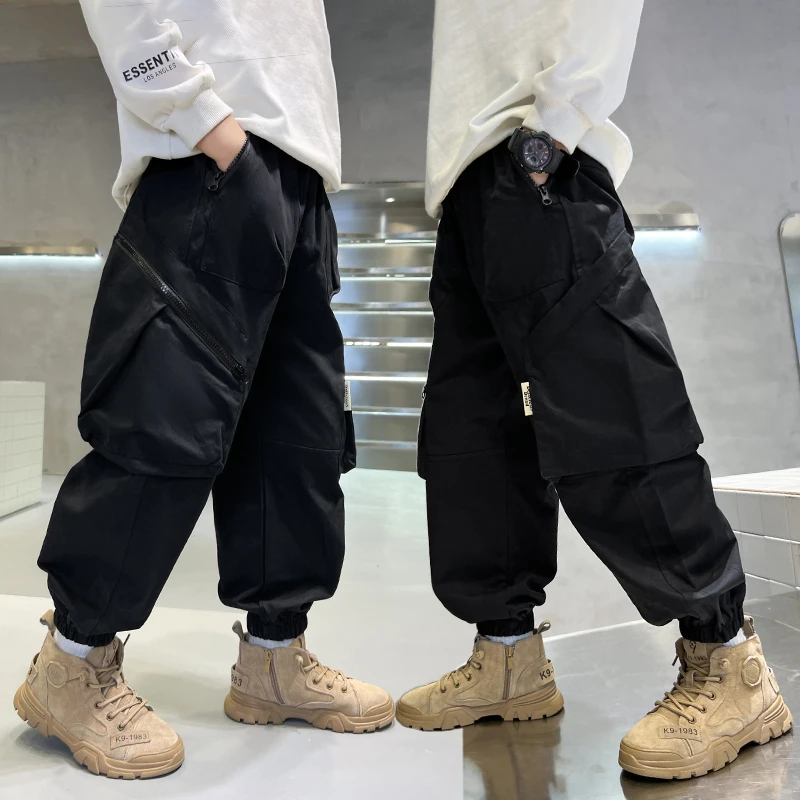 儿童男童童装工装裤春秋季新款时尚洋气休闲潮【奇斯熊】WG31207