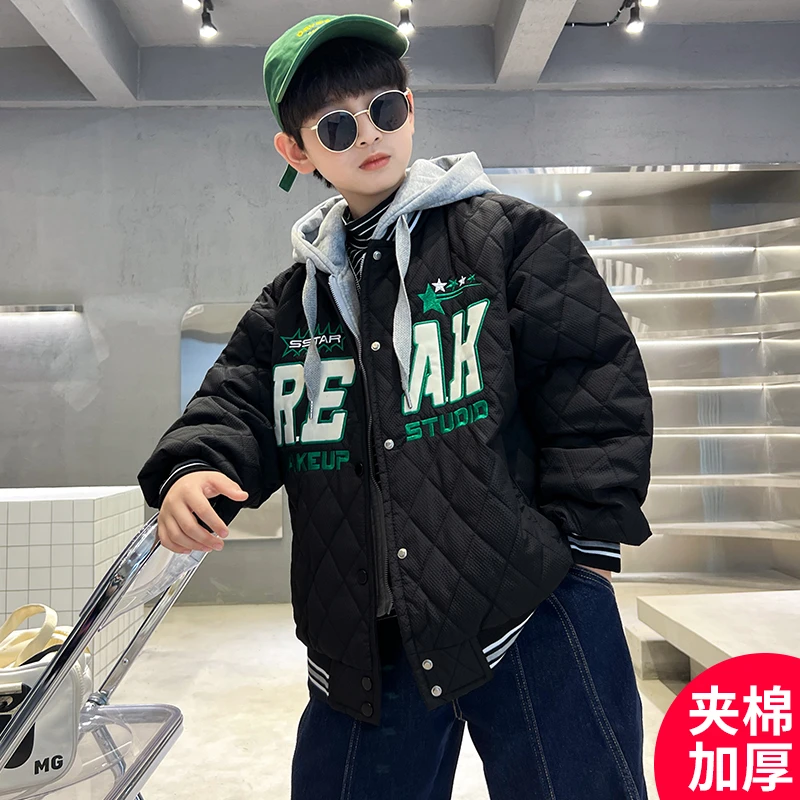 童装男童秋冬季时尚加厚外套新款冬装时髦【奇斯熊】C2041
