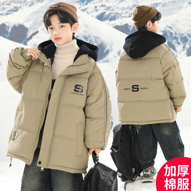 男童冬季棉服加厚新款冬装中大童冬款棉衣外套潮【奇斯熊2】D3090