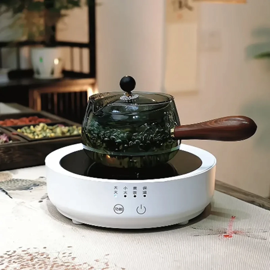 旋转逍遥茶壶小青柑专用侧把玻璃过滤泡煮茶器电陶炉茶具套装家用