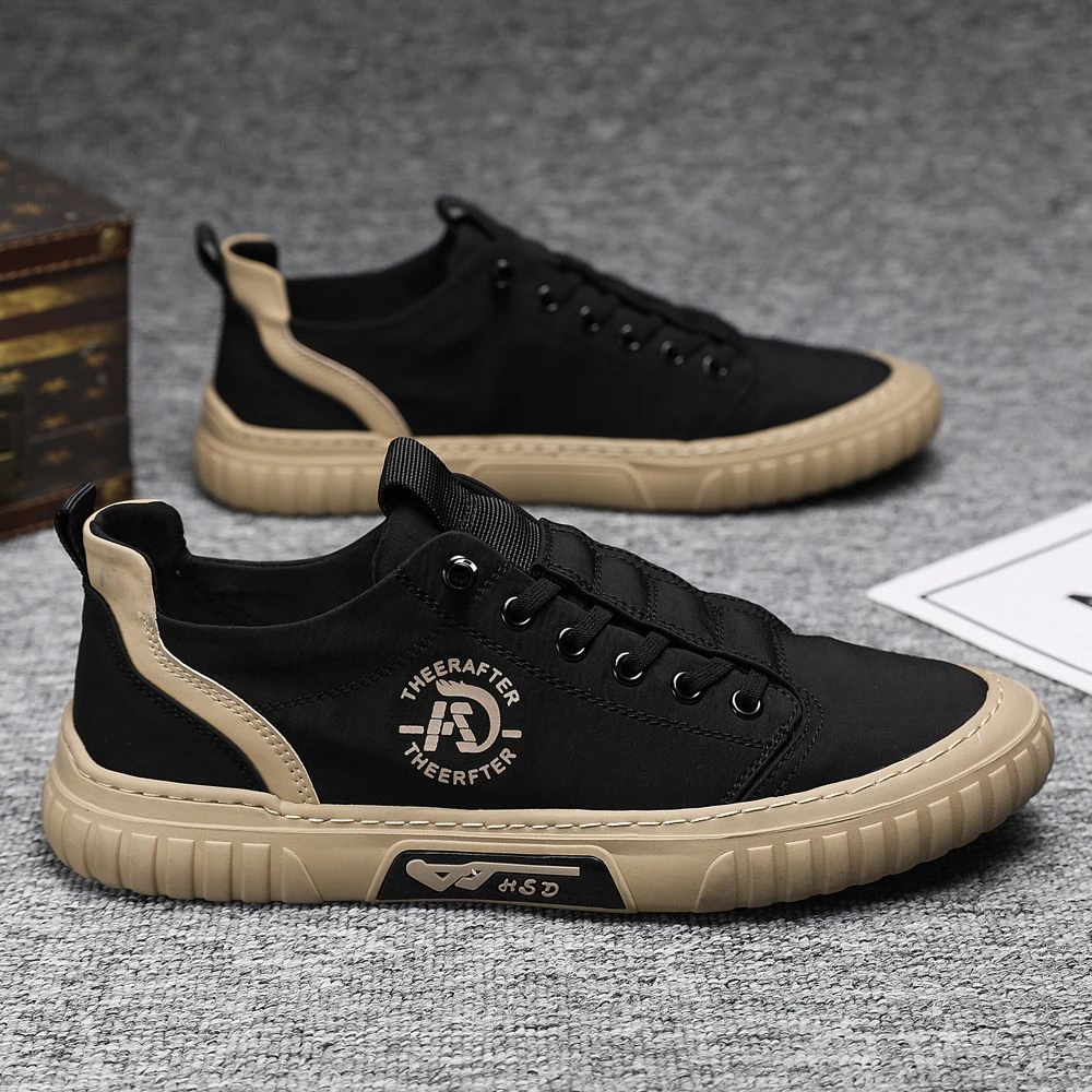 新款2024男鞋秋冬季透气防臭老北京布鞋一脚蹬休闲板鞋冰丝帆布潮