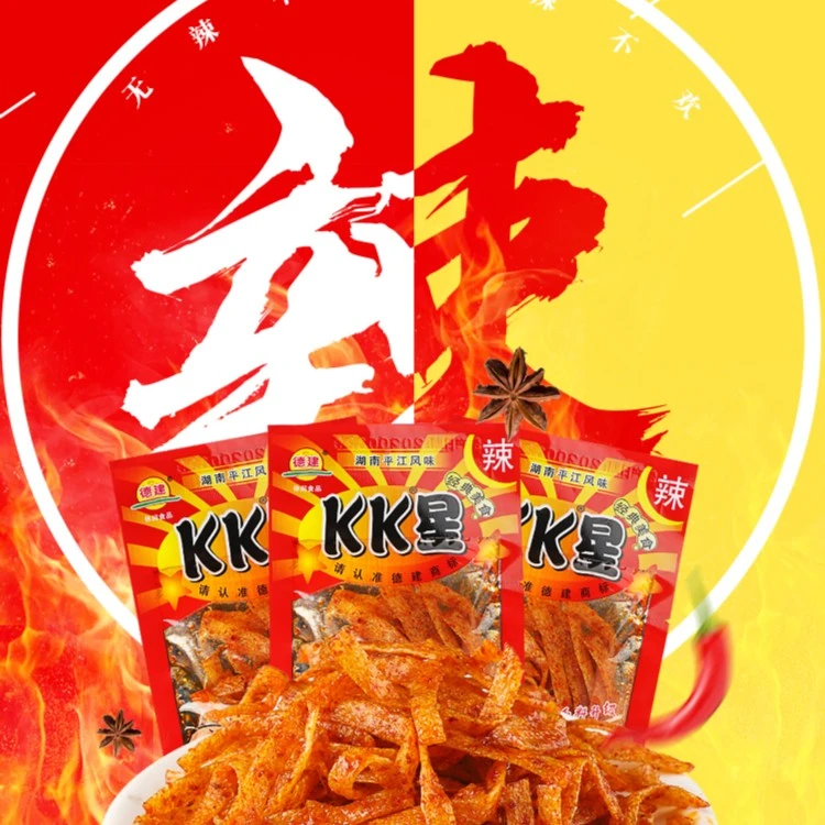 湖南德建KK星辣条零食超辣巨辣变态辣麻辣辣片儿时经典怀旧零食