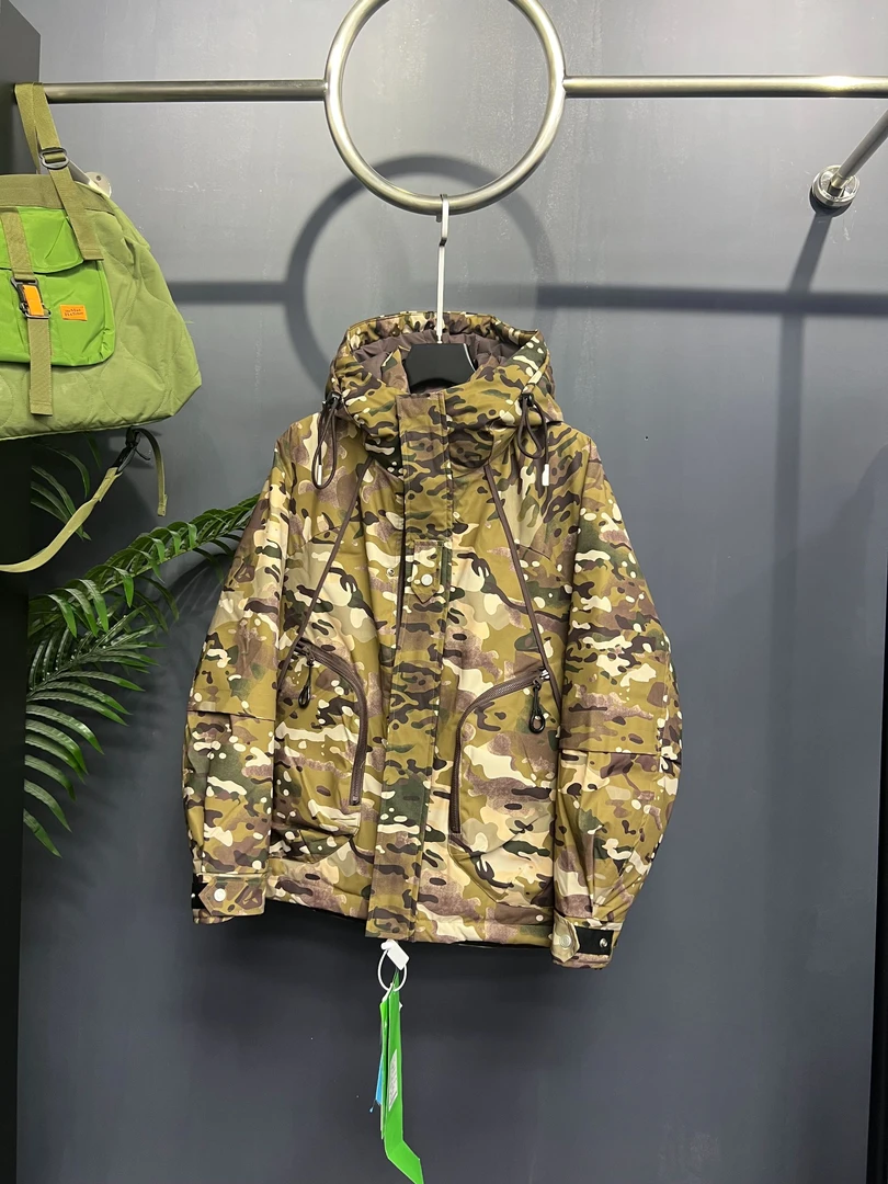 （双12专属）小众设计买手店男女同款户外机能迷彩羽绒服 26053#MC