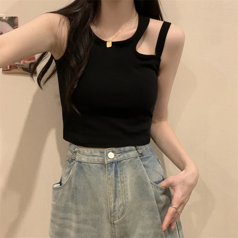 纯欲风吊带背心女带胸垫百搭小众辣妹外穿修身显瘦打底抹胸上衣潮