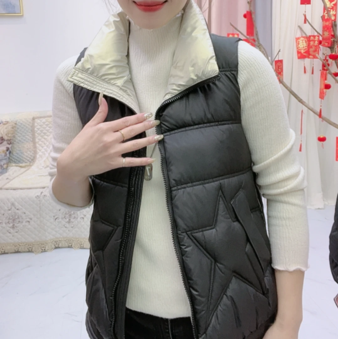 免洗棉马甲秋冬新品保暖韩版时尚立领洋气百搭
