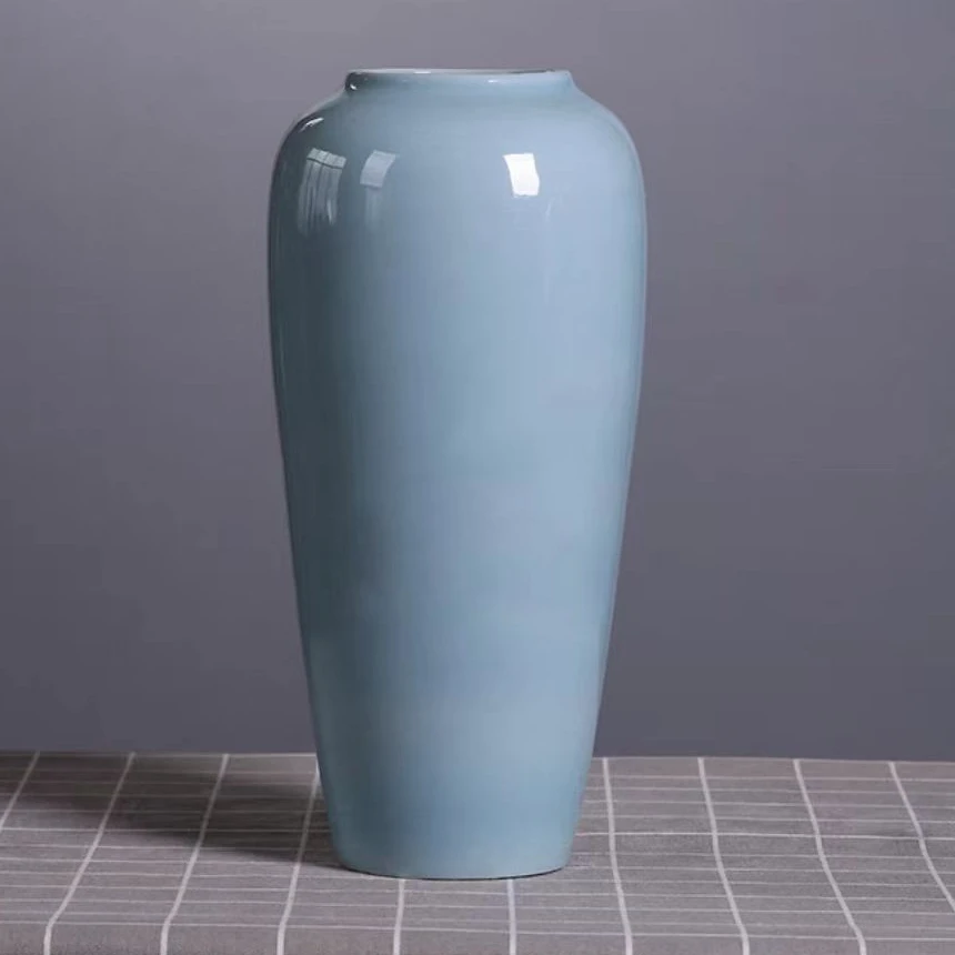 『京东包邮』现代简约景德镇陶瓷花瓶摆件客厅水养插花装饰品