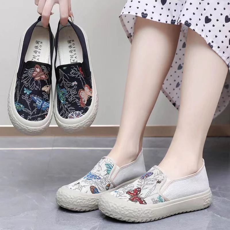 2024新款老北京布鞋女鞋单鞋民族风时尚休闲百搭夏季软底舒适平底