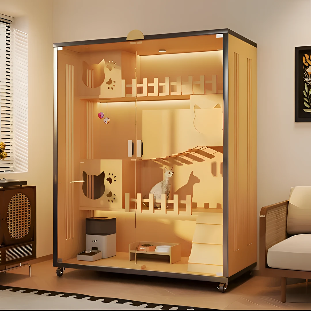 【喵星-喵窝专卖】豪华超大空间环保无异味猫别墅双层超大厕所一体