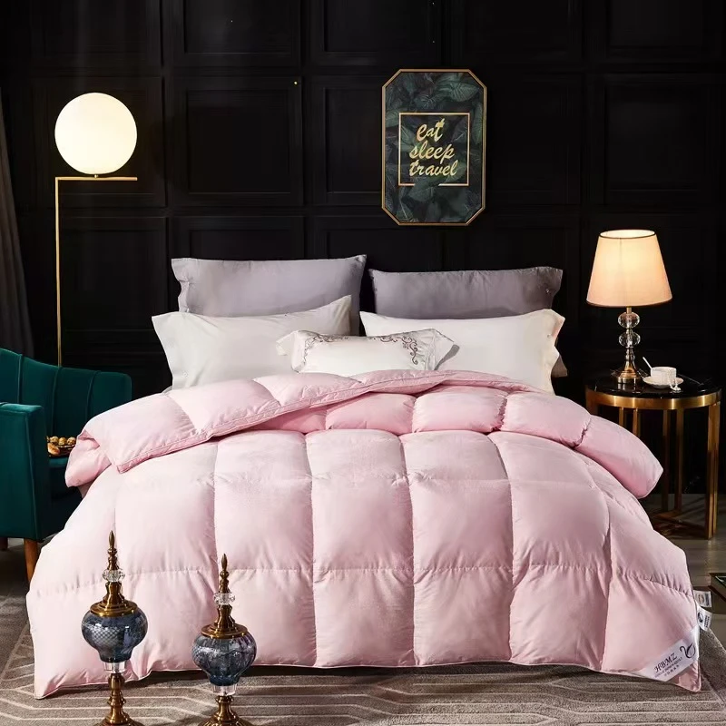 手工羽绒服改羽绒被翻新羽绒被双层大提花立体被壳秋冬被柔软酒店