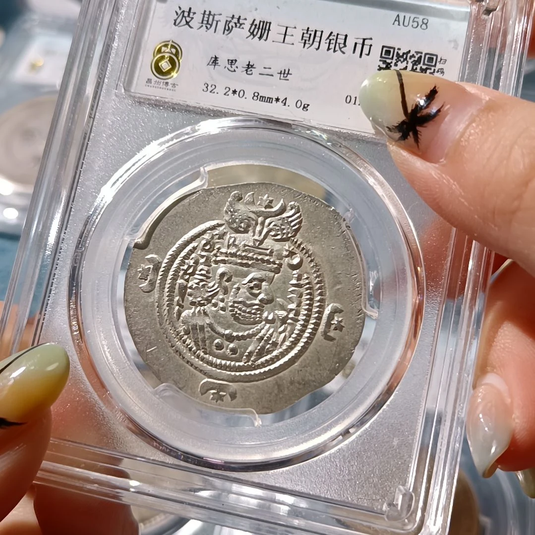 普通金属币波斯萨珊银币 丝路打制币