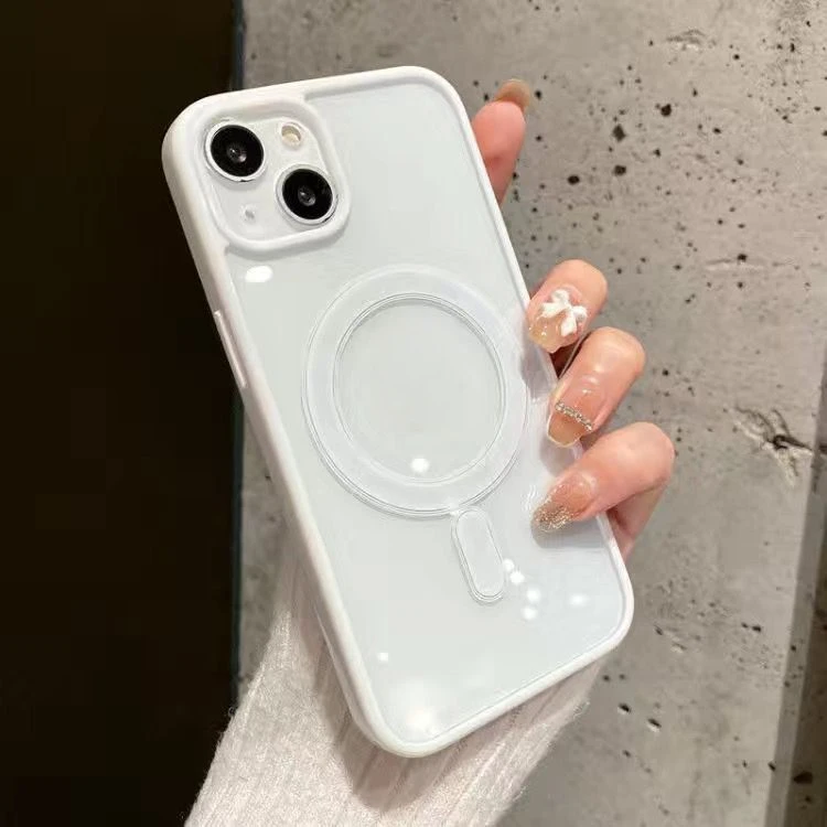 ins彩色苹果14磁吸MagSafe手机壳iPhone13/12promax防摔XS/XR透明