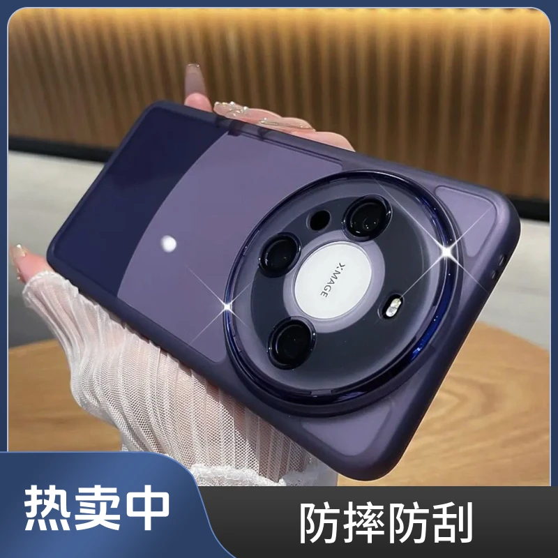 华为Mate60手机壳新魅眼Mate60pro透明全包自带镜头膜防摔男女款