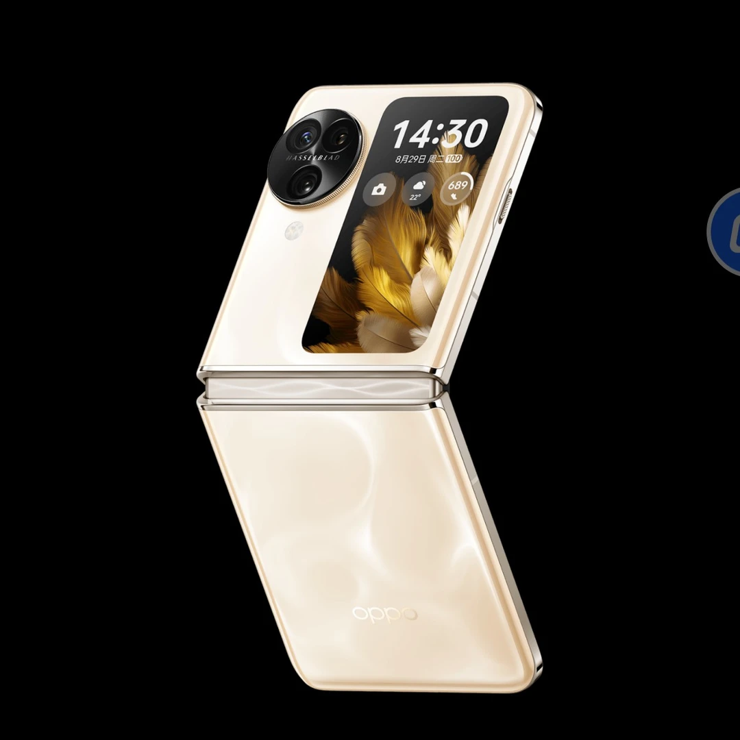未使用 OPPO OPPOFindN3flip折叠金色时尚女士商务双卡5G手机