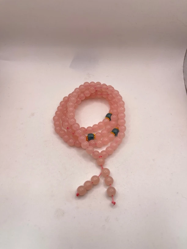 V137粉水晶手串多样性发货