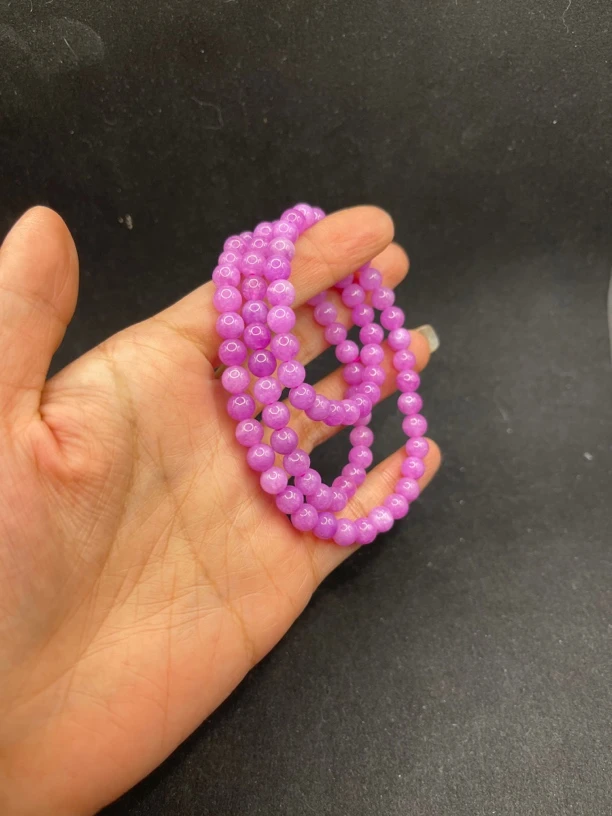 T102紫锂辉水晶手串多样性发货