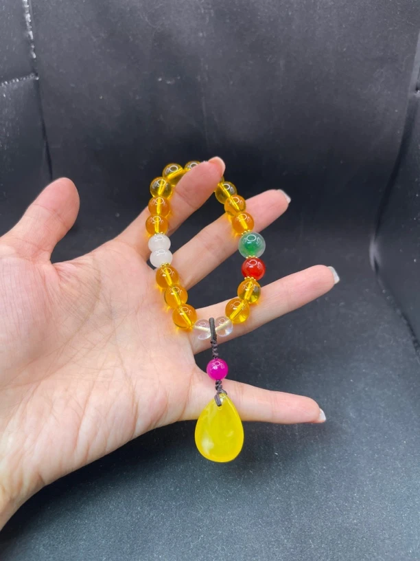 Q269黄水晶手串多样性发货