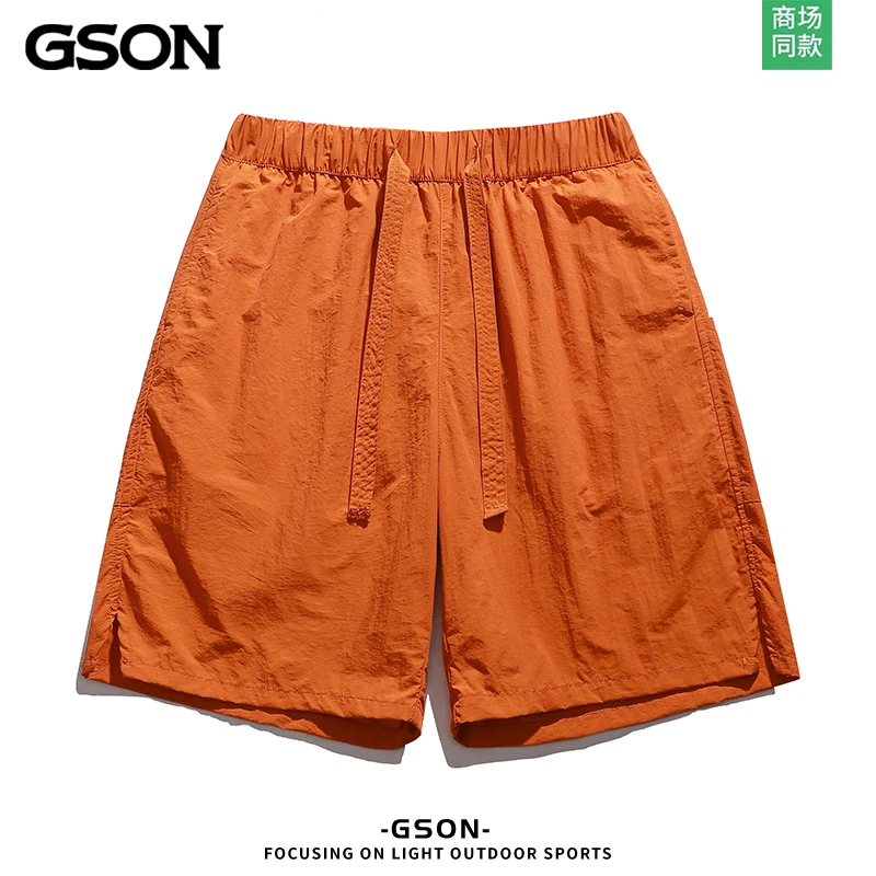 GSON新款运动短裤男士夏季外穿跑步大裤衩中裤宽松潮牌百搭休闲裤