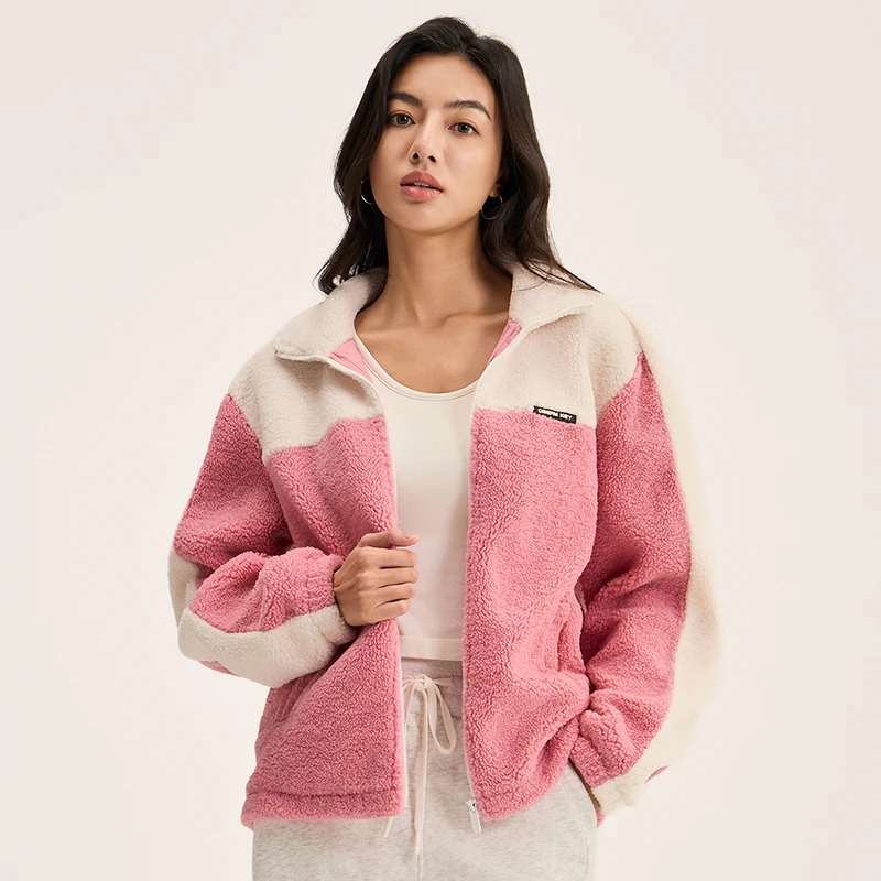 【超值购】运动外套摇粒绒防风小立领下摆可调节户外保暖上衣7189