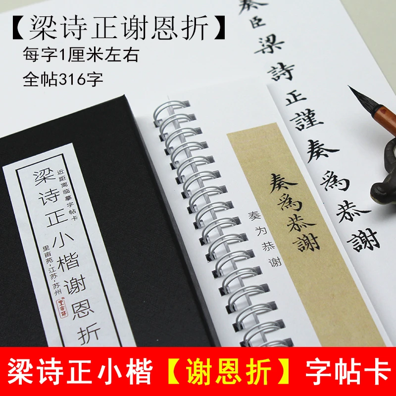 里亩苑梁诗正小楷字帖谢恩折毛笔书法初学成人临摹练字近距离字卡