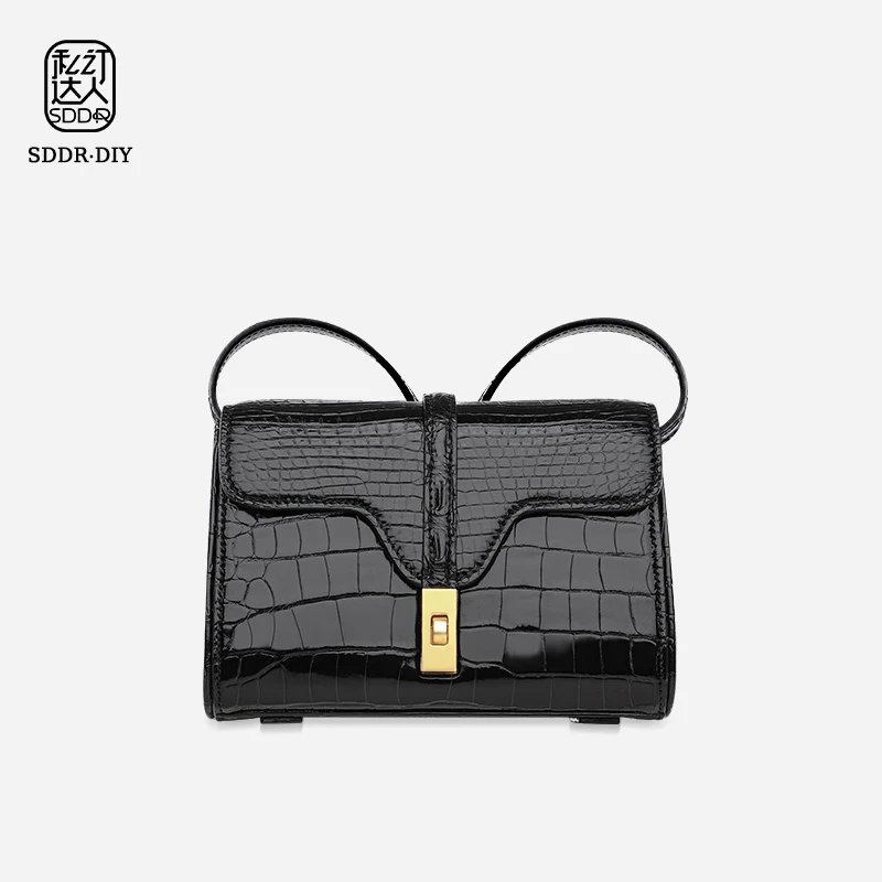私订达人鳄鱼世家2025新款轻奢时尚真皮女包气质百搭鳄鱼皮斜挎包