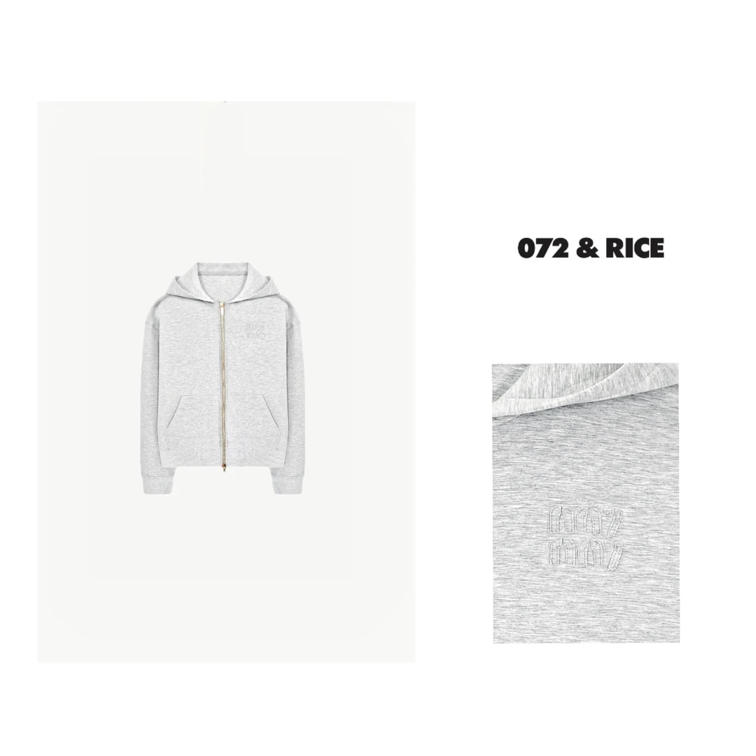 072 & RICE【NN7】春季休闲连帽拉链长袖外套 BA019Z FF