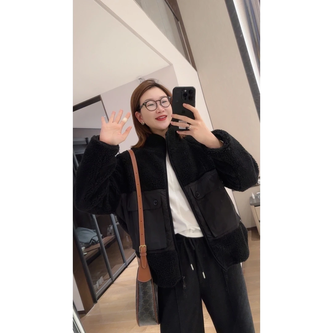 072 & RICE【袋鼠】秋冬休闲立领拉链长袖外套 31XB55