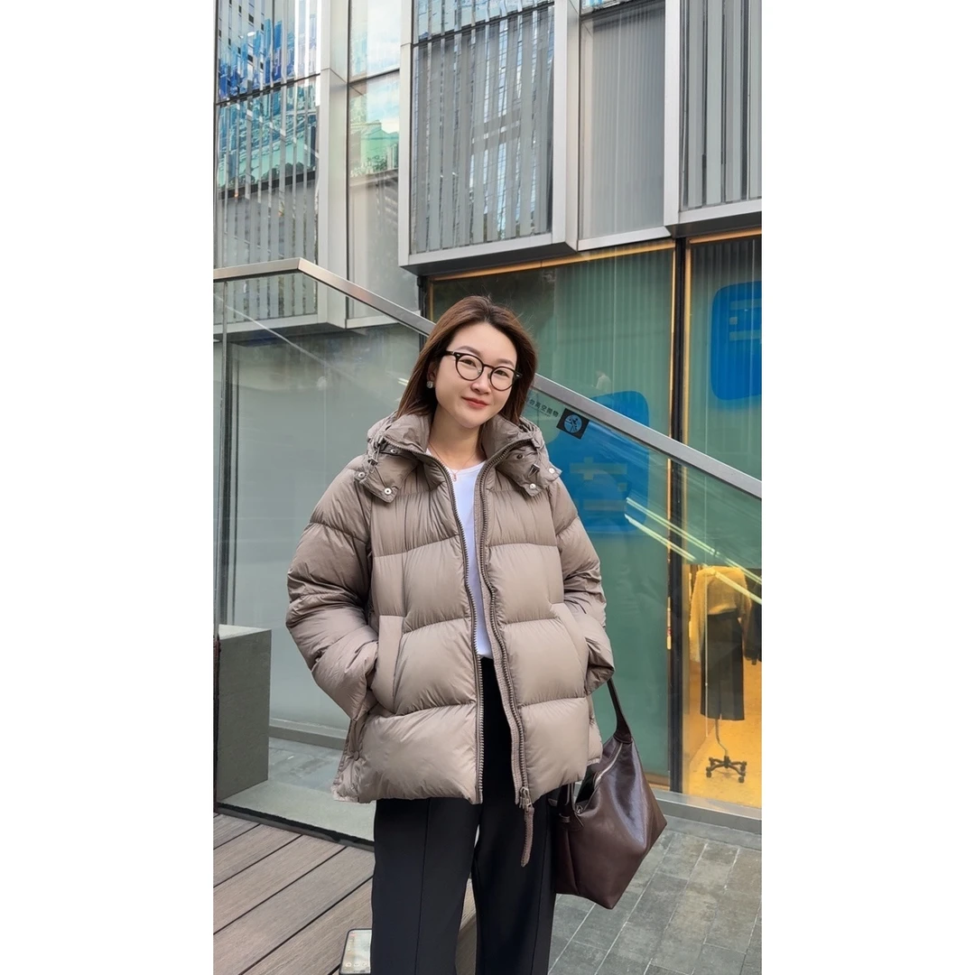 072 & RICE【江南】秋冬连帽侧边扣羽绒服 YCLF010