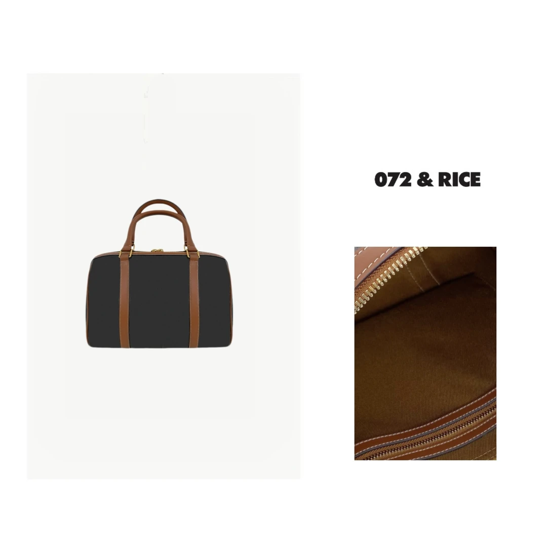 072 & RICE【中号波士顿】时尚百搭真皮腋下包 CC5516