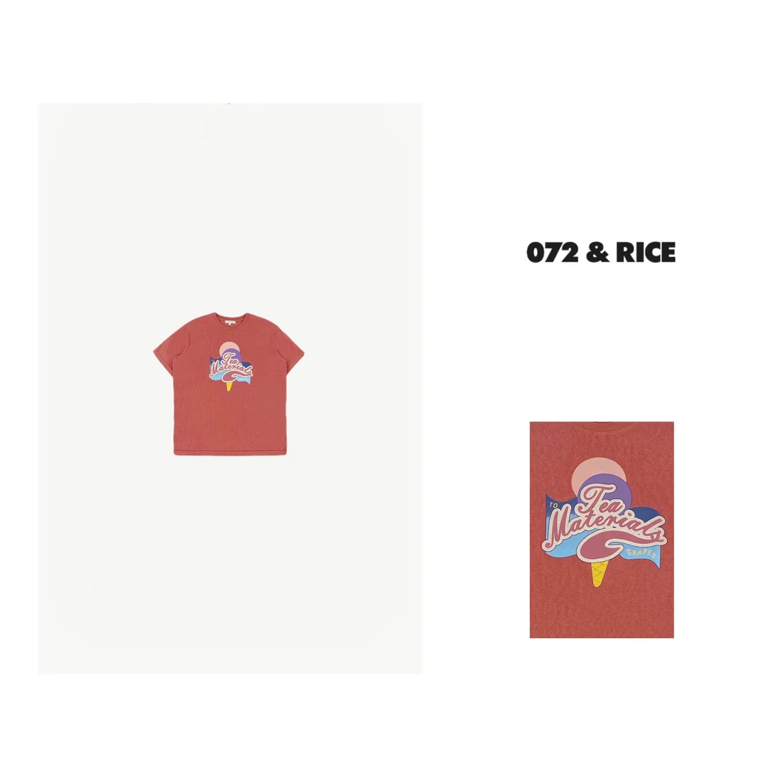 072 & RICE【雪糕TEE】夏季休闲圆领短袖T恤 W0292 FF