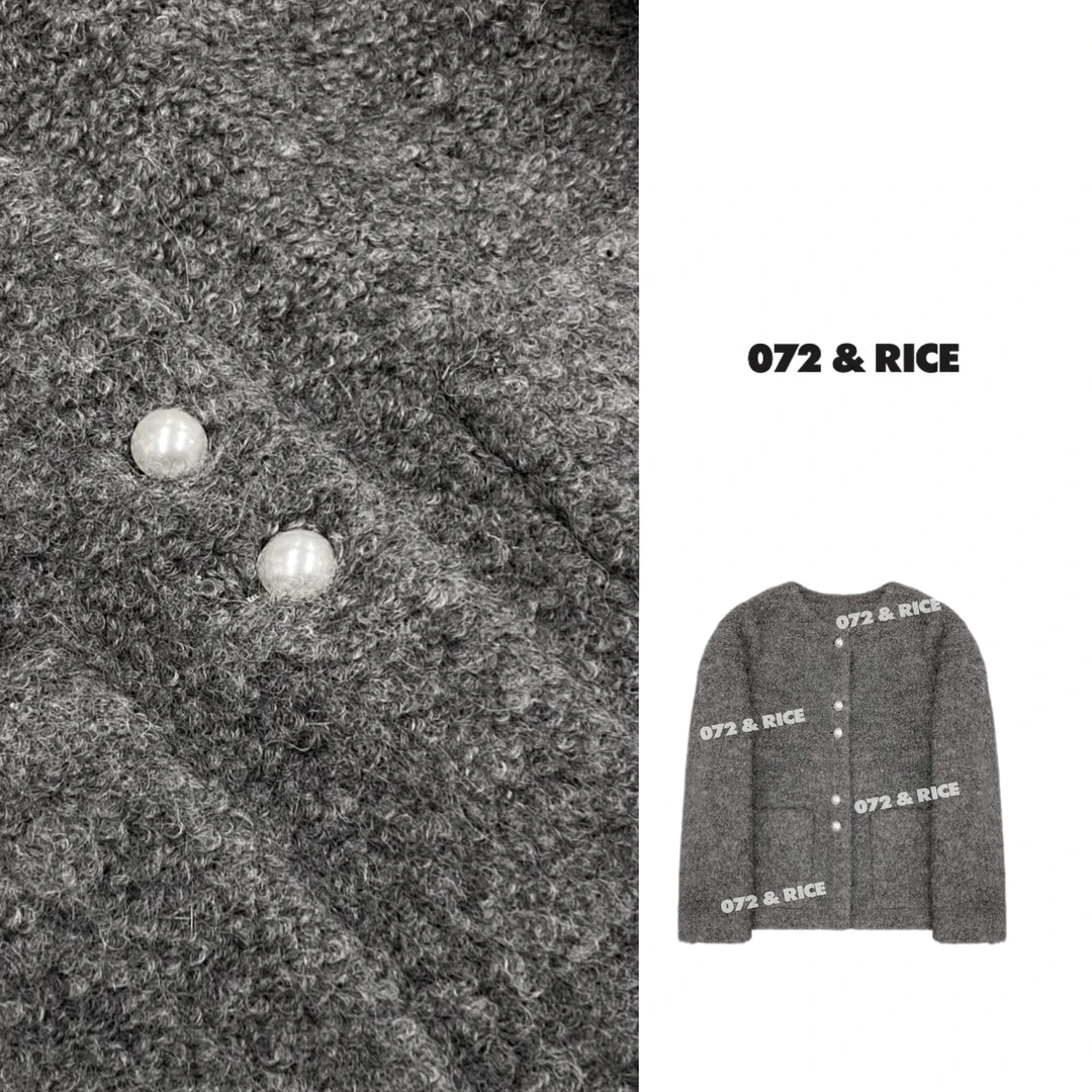 072 & RICE【苏西】秋季U领小香风长袖外套 31SF7711