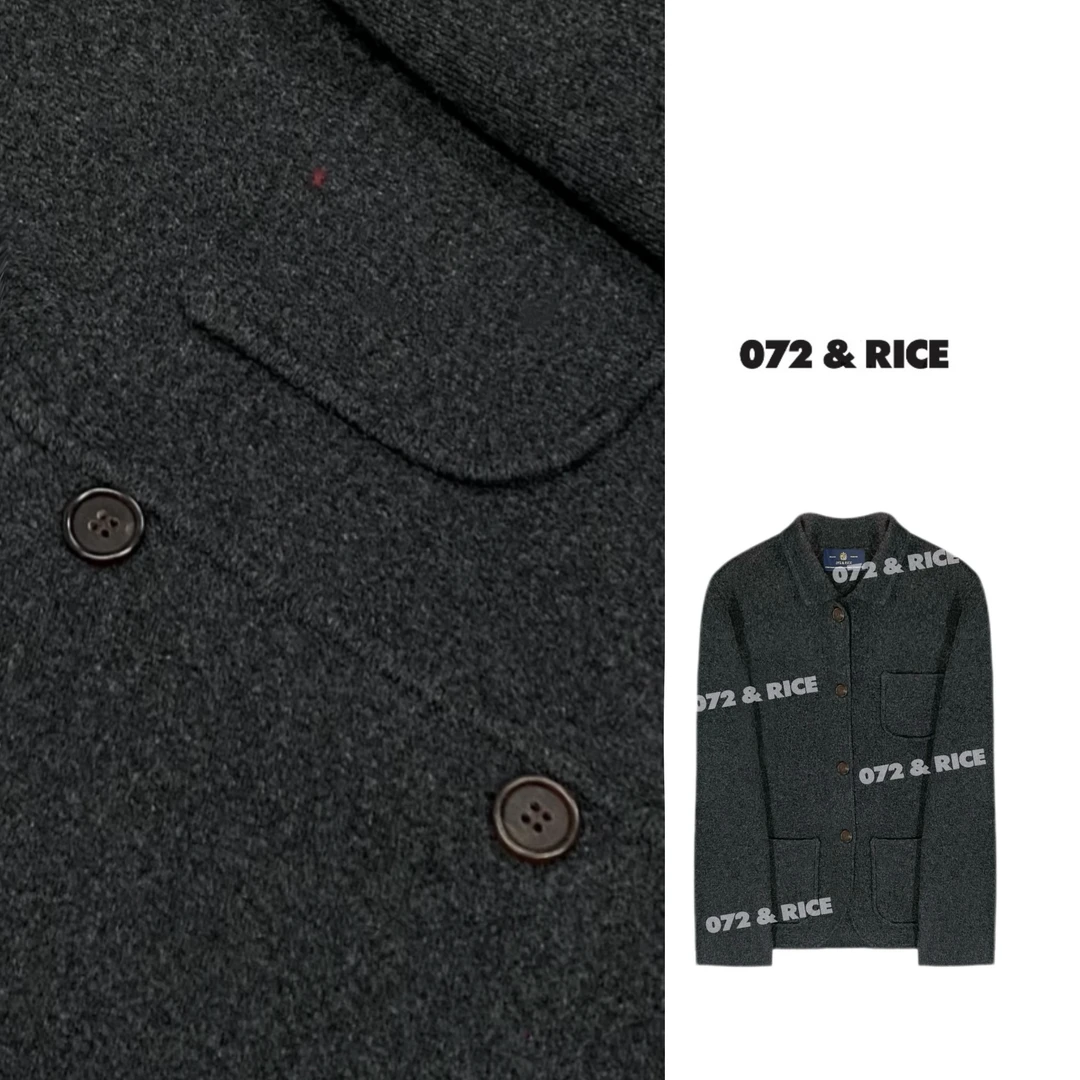 072 & RICE【金柳真】100羊毛 秋冬翻领大衣外套 31LE081