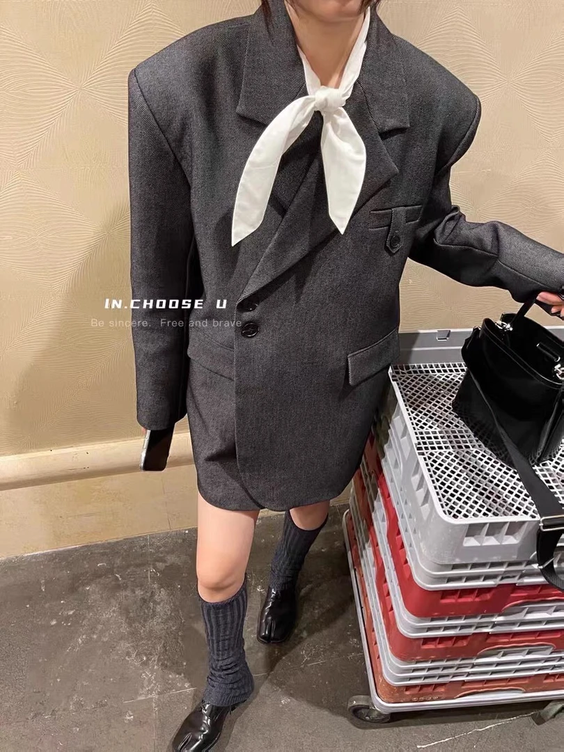 十三行 秋冬款专注韩国高货外套牛仔 西装小香风衬衫女西装外套